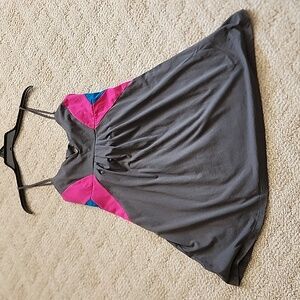 Tie back adjustable beach dress sz L